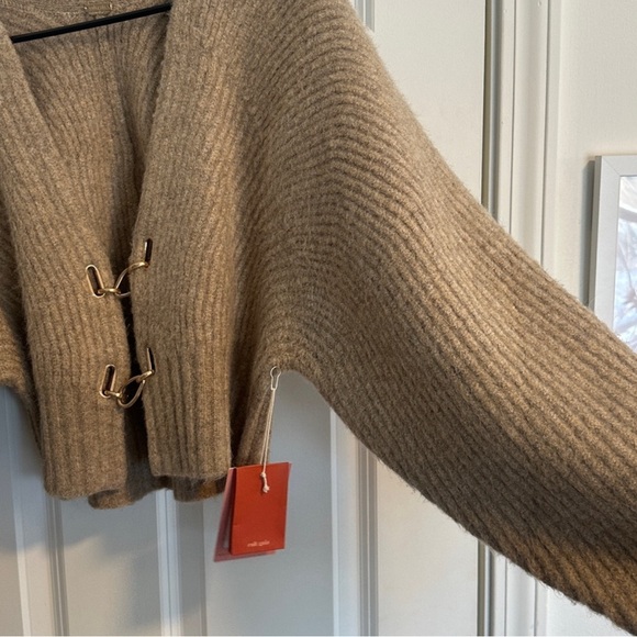 NWT Cult Gaia Casella Cardigan in Champagne Size L - Picture 10 of 15